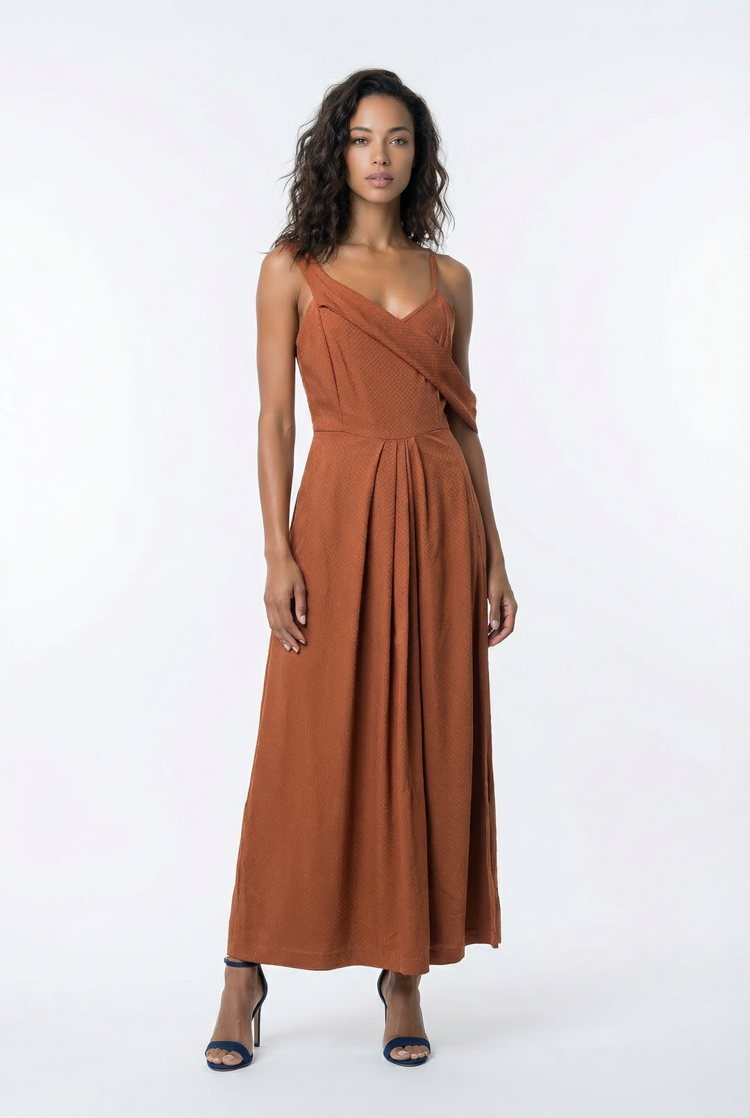 Rusty Orange Cocktail Dress