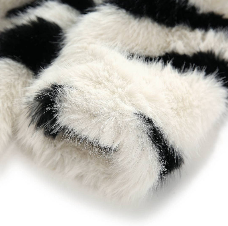 Black & White Faux Fur coat