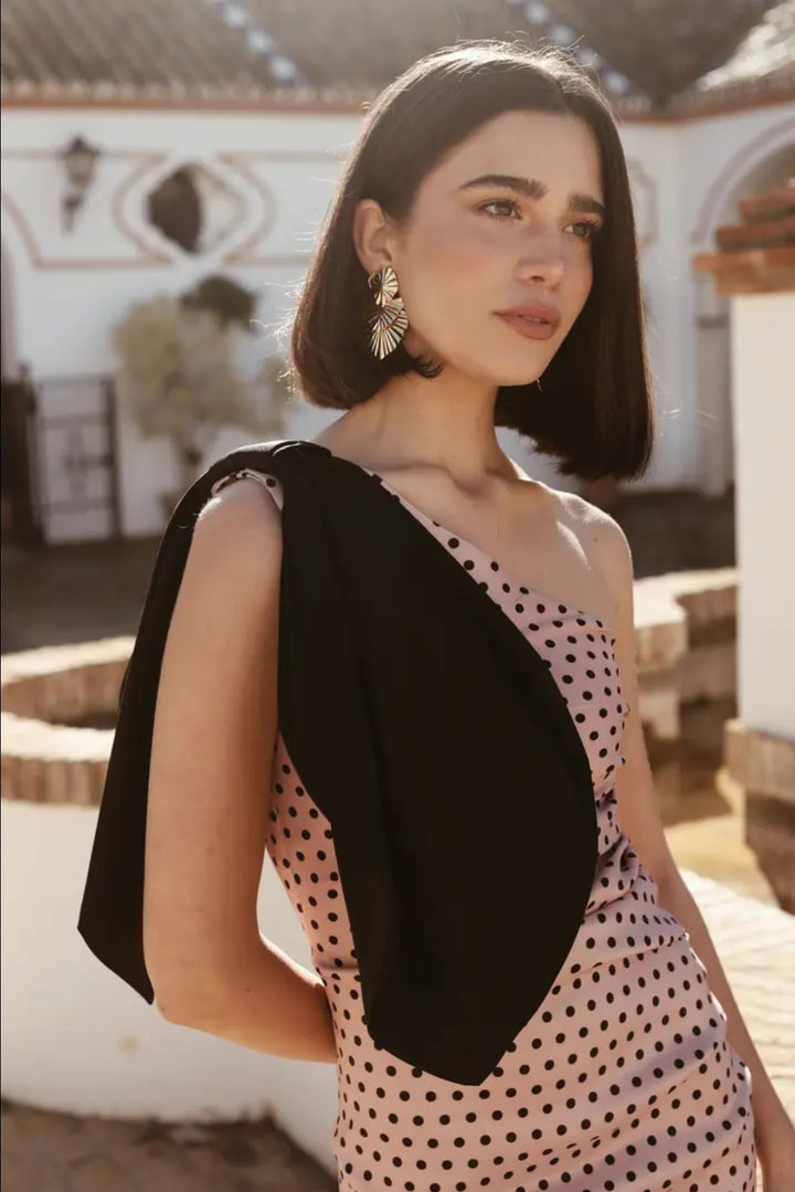 Timeless Poise Polka Dot Midi Dress