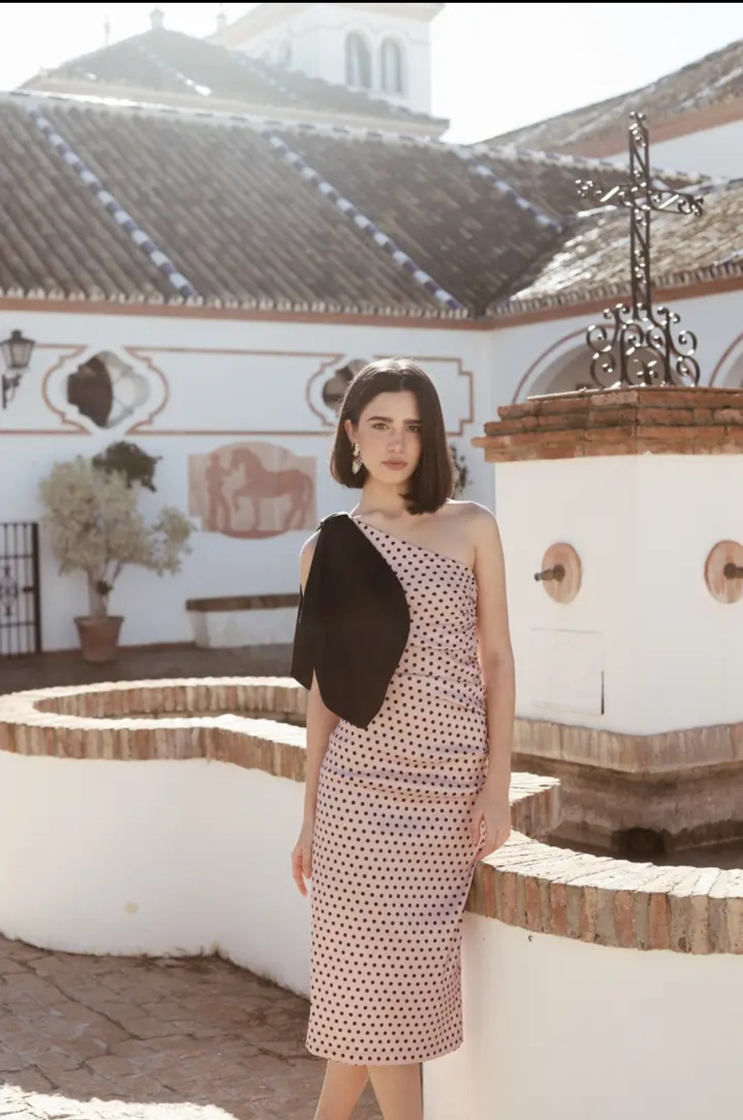 Timeless Poise Polka Dot Midi Dress