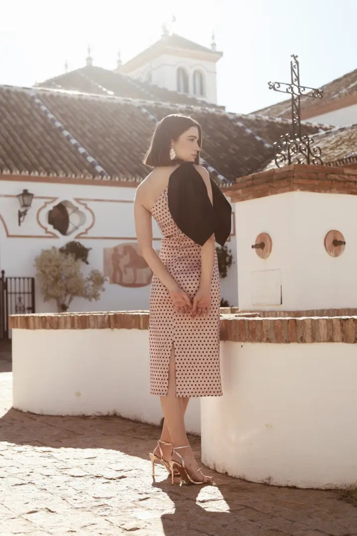 Timeless Poise Polka Dot Midi Dress
