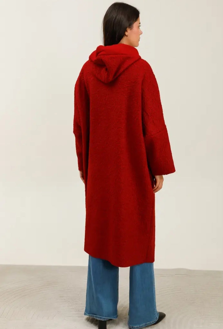 Long Bouclé yarn Coat