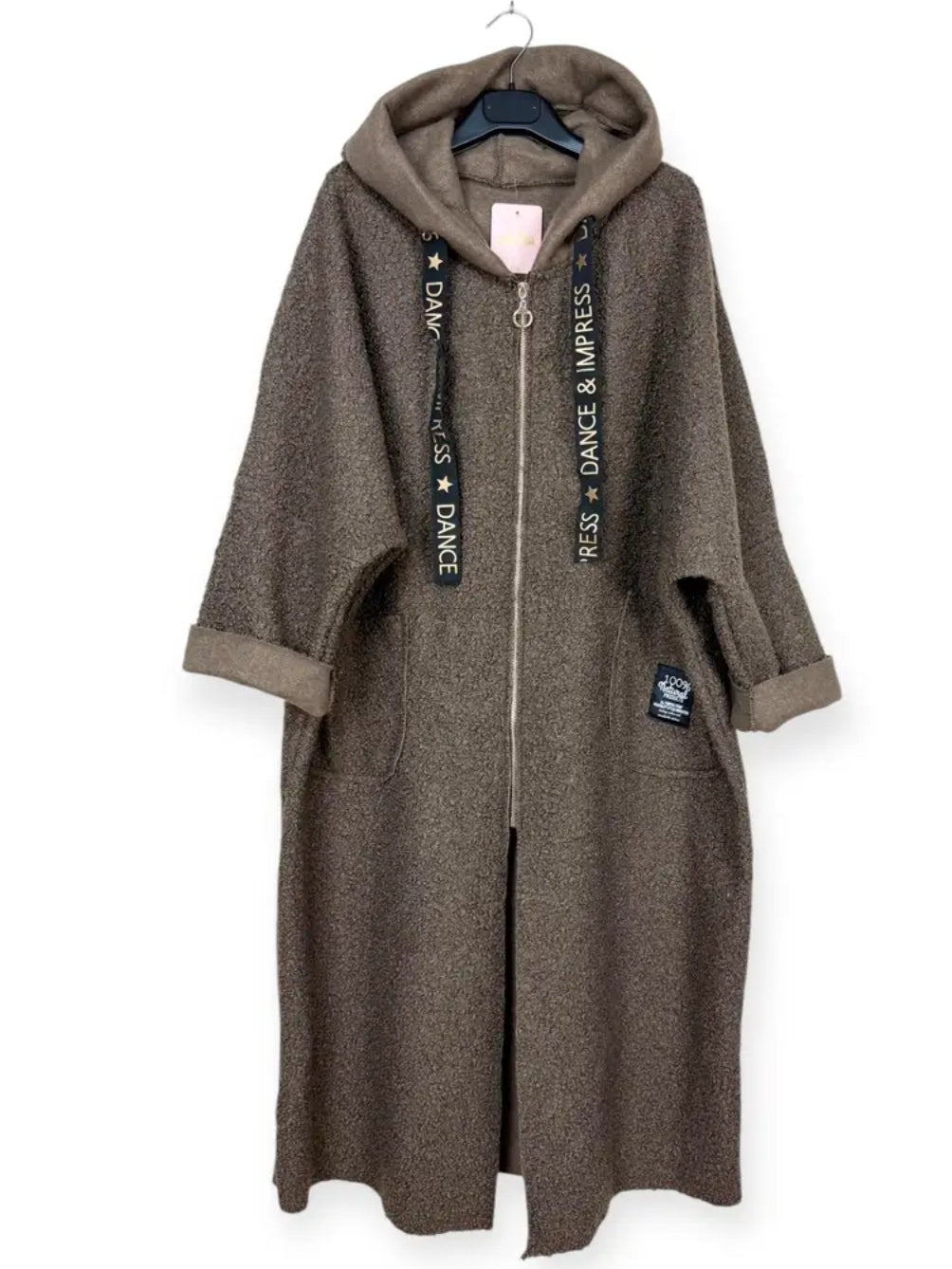 Long Bouclé yarn Coat