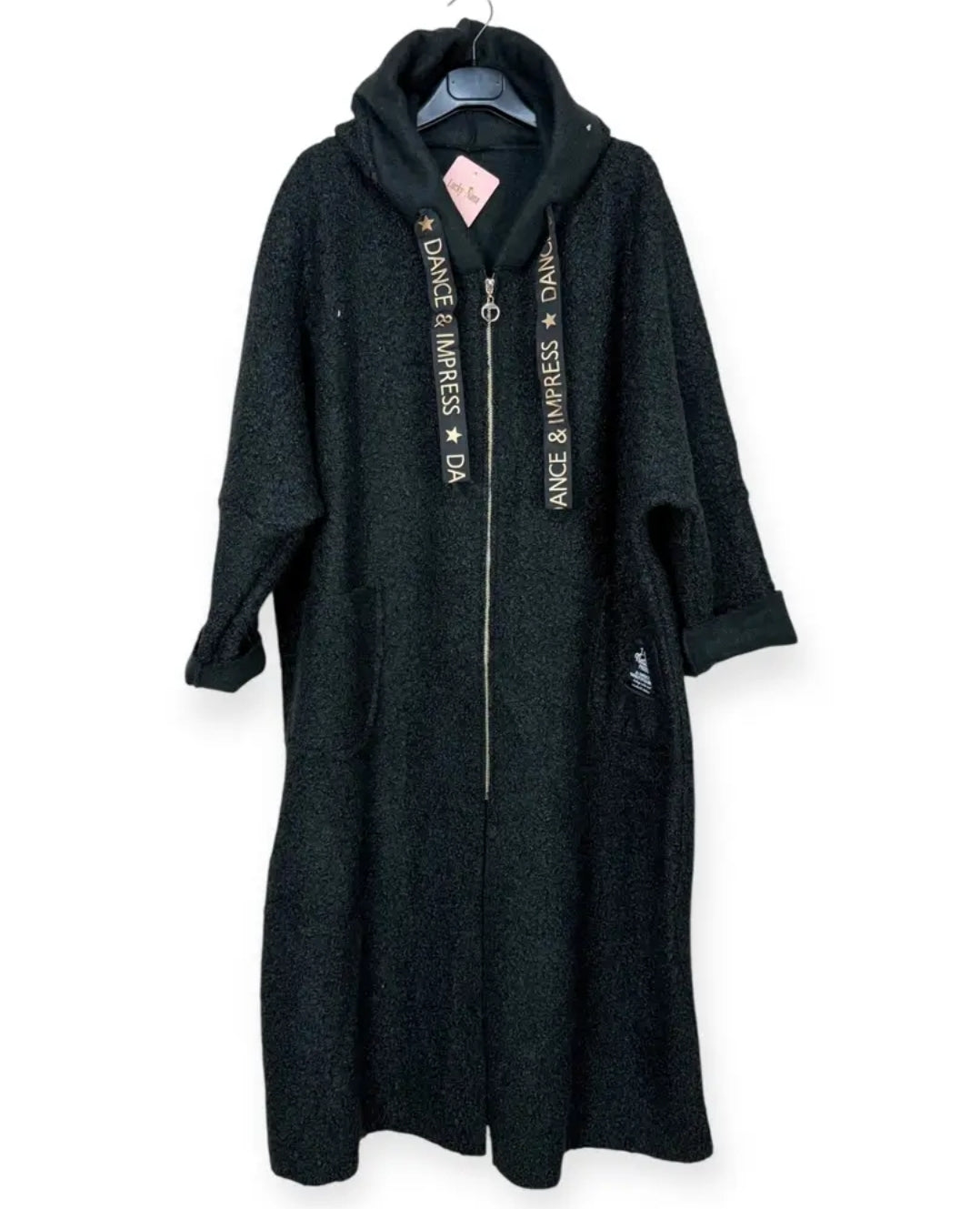 Long Bouclé yarn Coat
