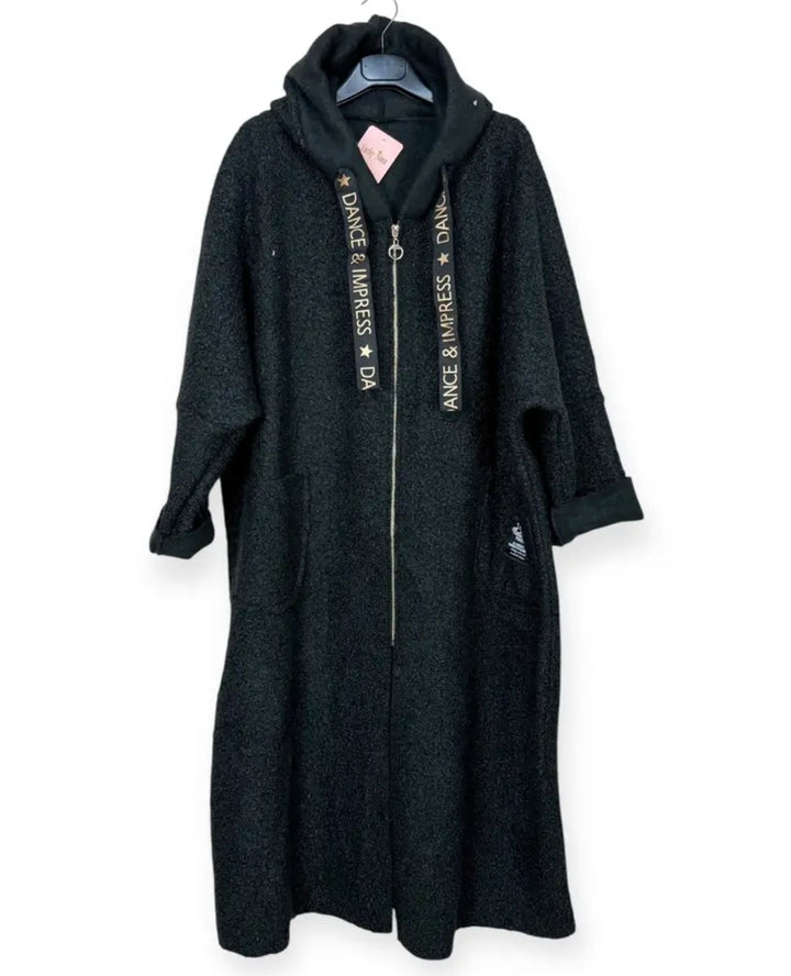 Long Bouclé yarn Coat