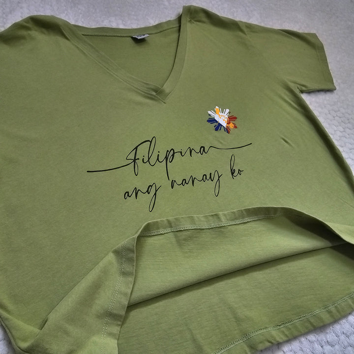 Filipina Ang Nanay Ko – Olive Green Cotton Tee