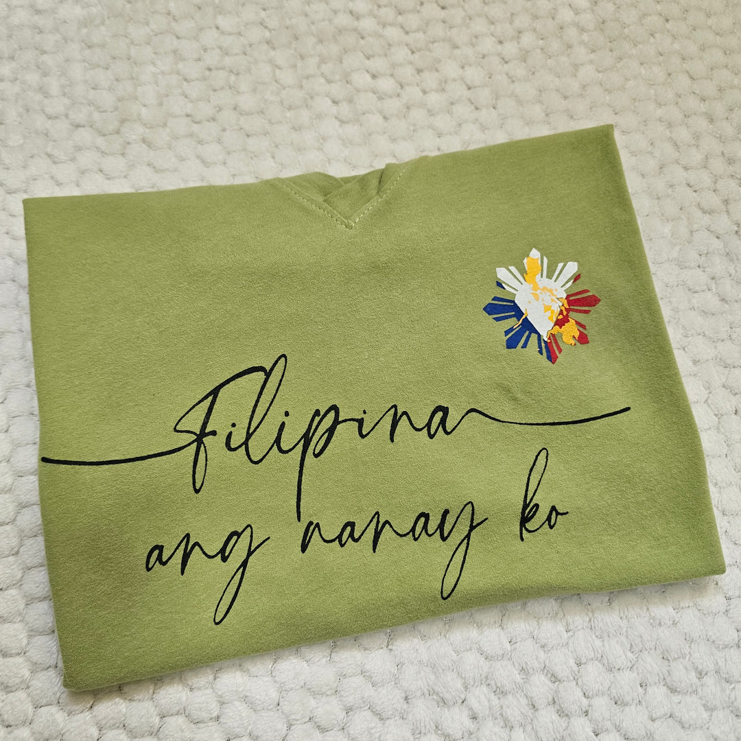 Filipina Ang Nanay Ko – Olive Green Cotton Tee