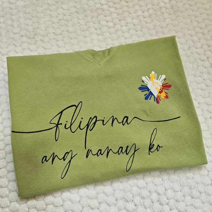 Filipina Ang Nanay Ko – Olive Green Cotton Tee