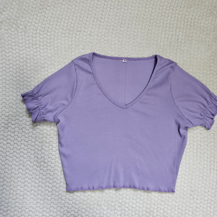 Lavender crop top