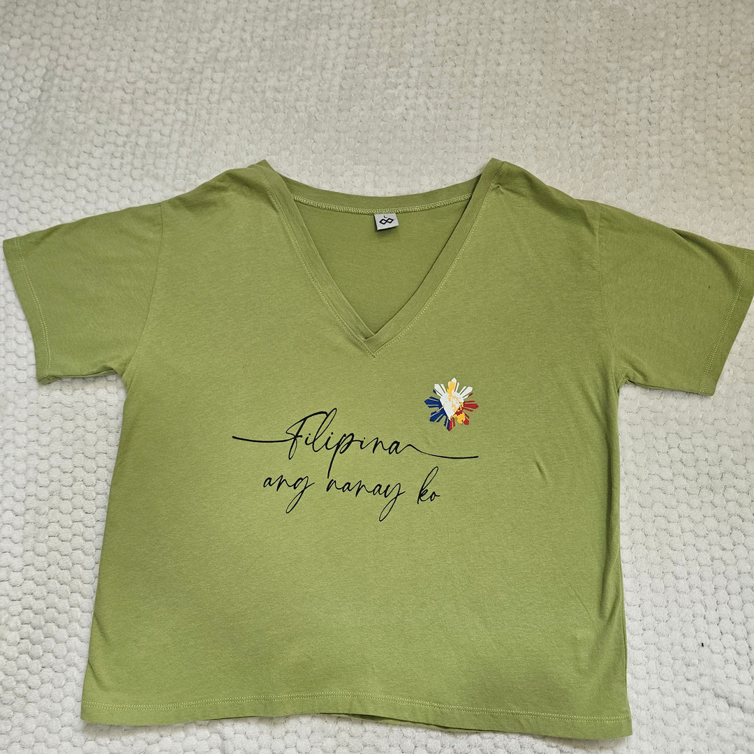 Filipina Ang Nanay Ko – Olive Green Cotton Tee