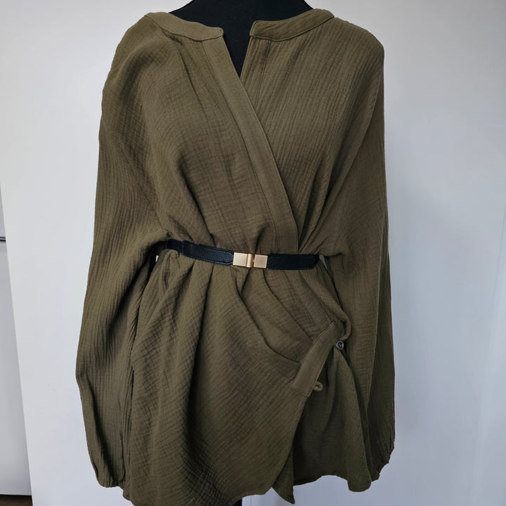 Army Green oversize top