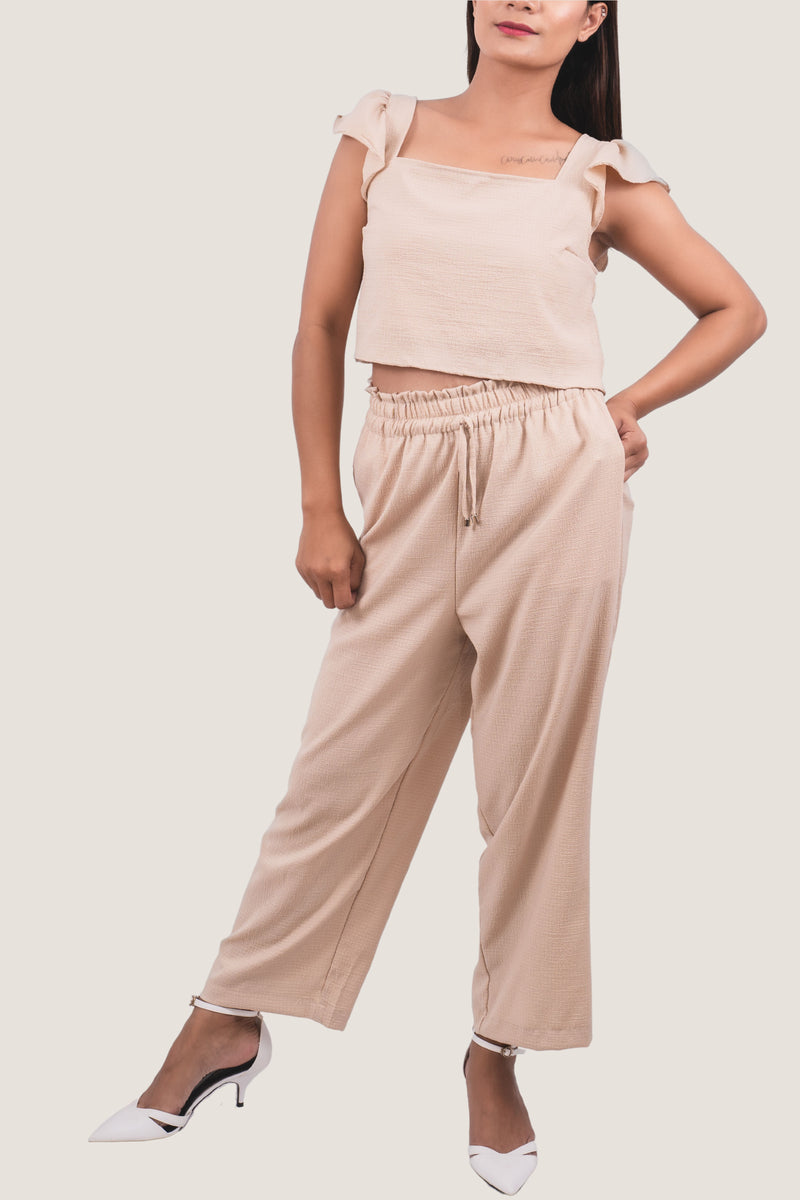 Set loungewear rilassante beige