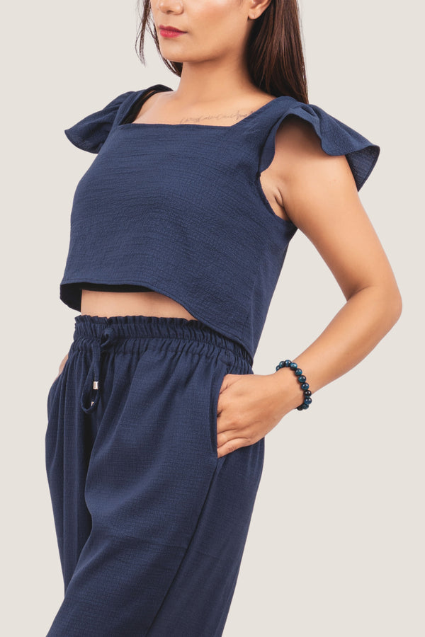 Completo loungewear Sophia blu scuro