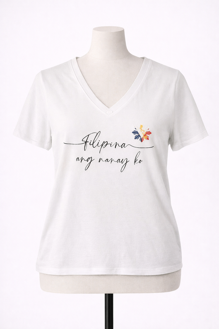 Filipina Ang Nanay Ko – White Cotton Tee