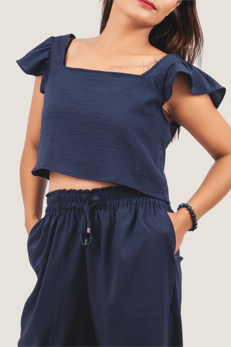 Completo loungewear Sophia blu scuro