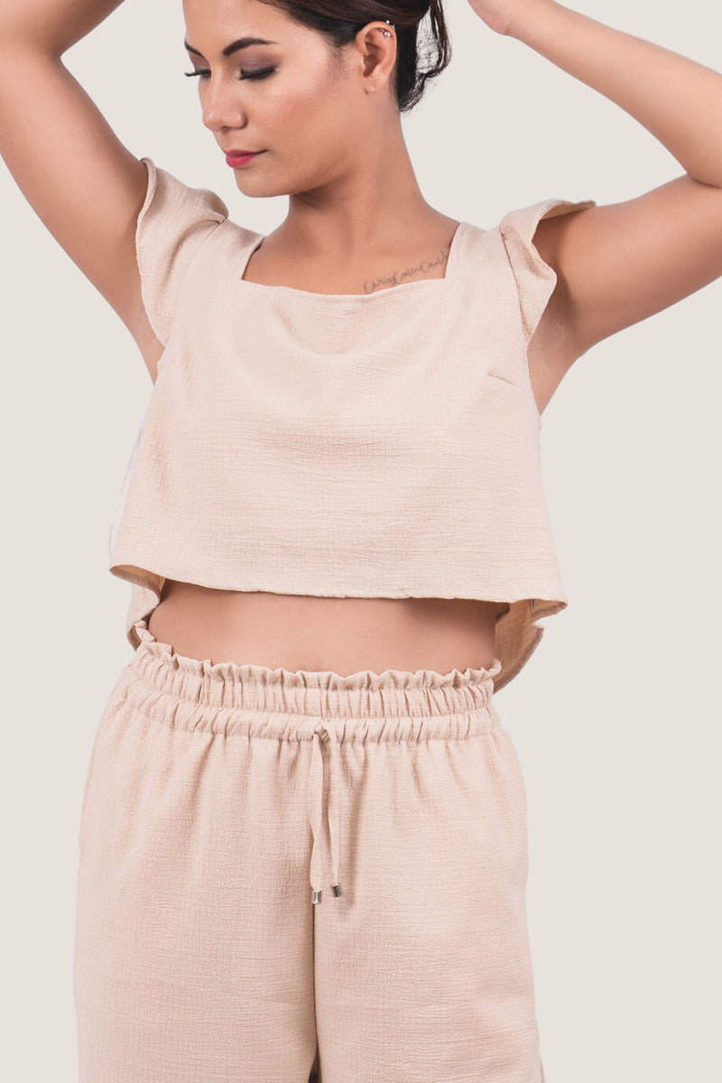 Set loungewear rilassante beige