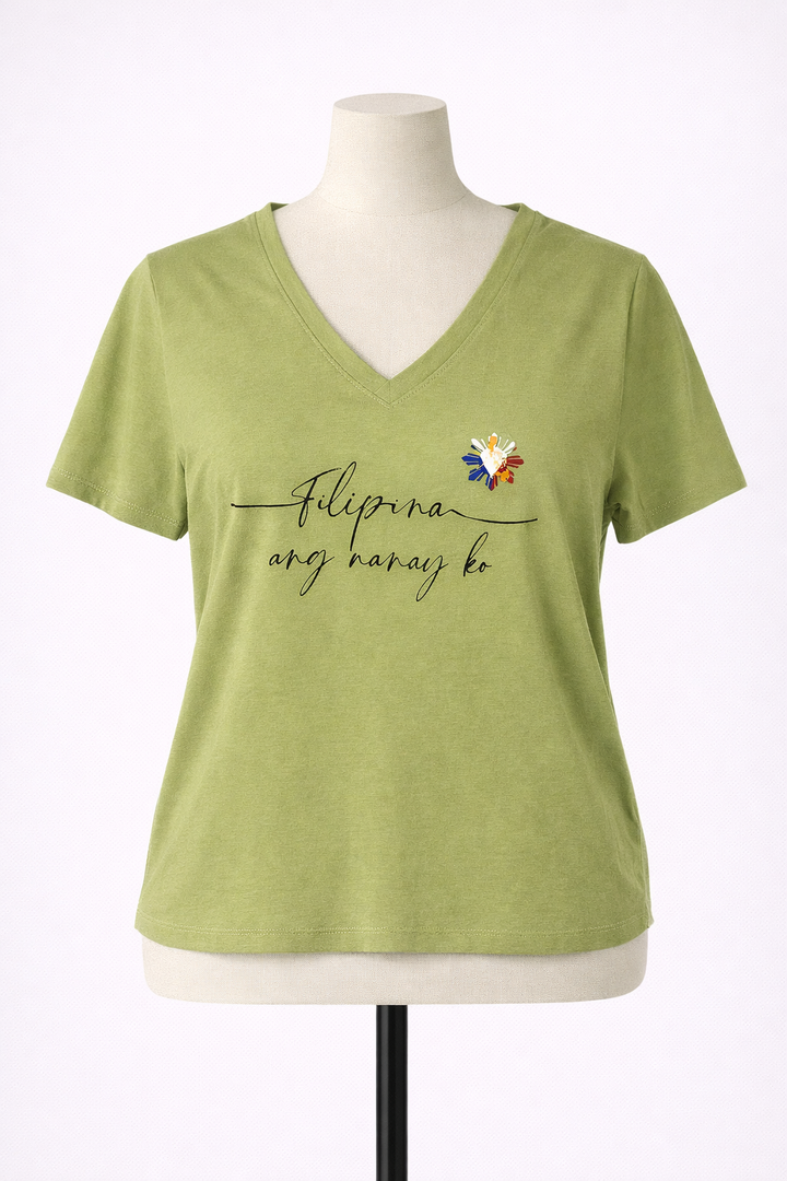 Filipina Ang Nanay Ko – Olive Green Cotton Tee