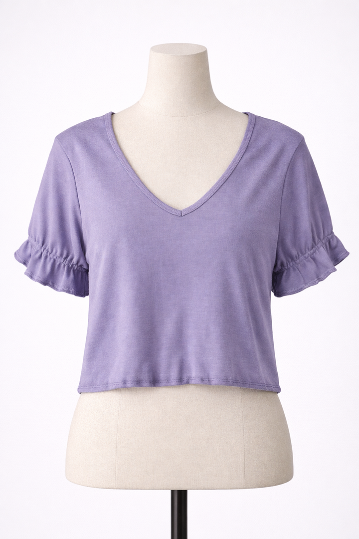 Lavender crop top