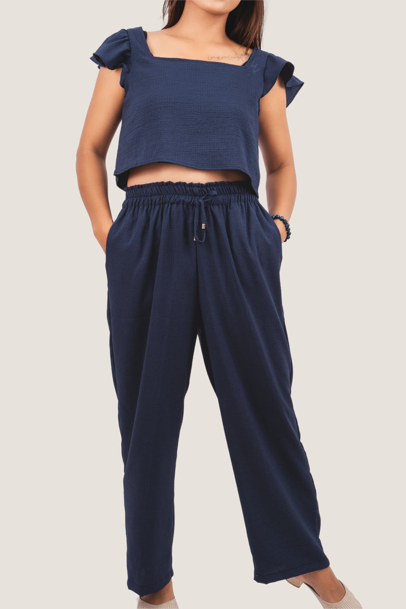 Completo loungewear Sophia blu scuro