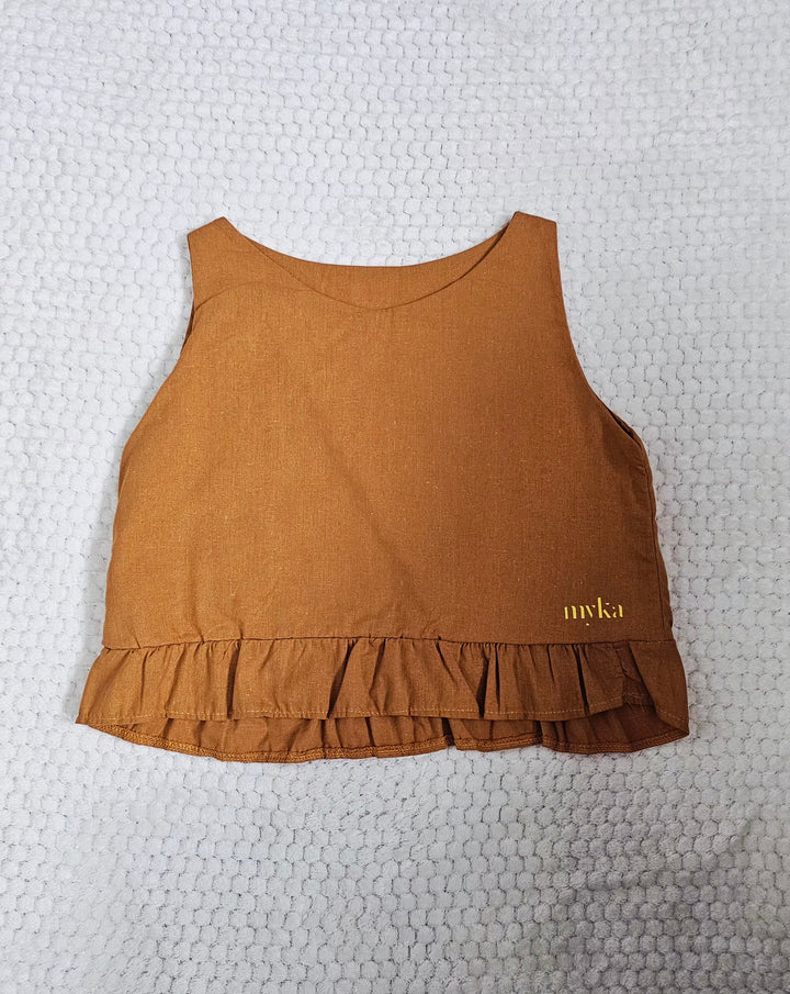 Linen crop top