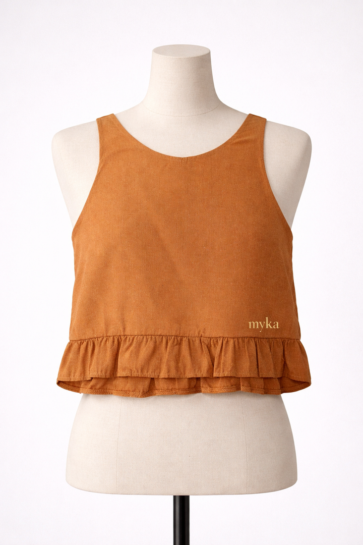 Linen crop top