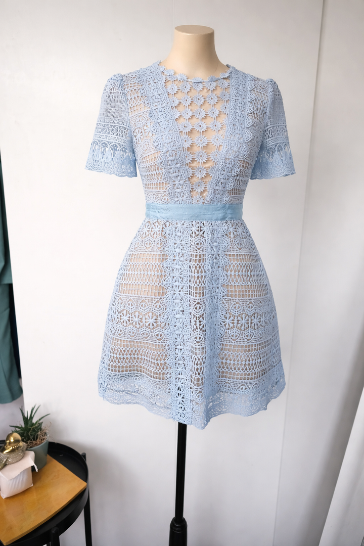 Light Blue Lace Dress – Size S Only