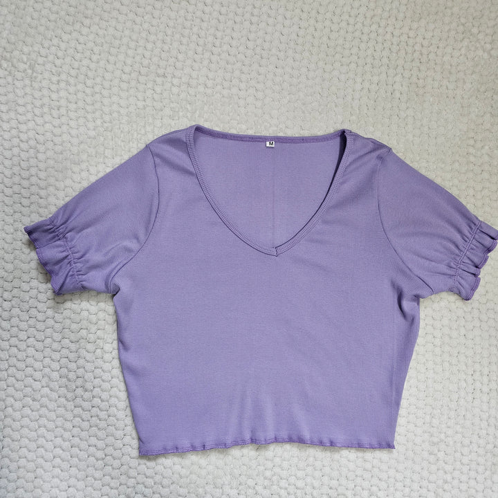 Lavender crop top