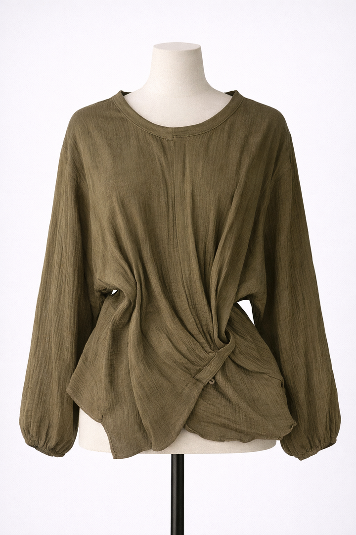 Army Green oversize top