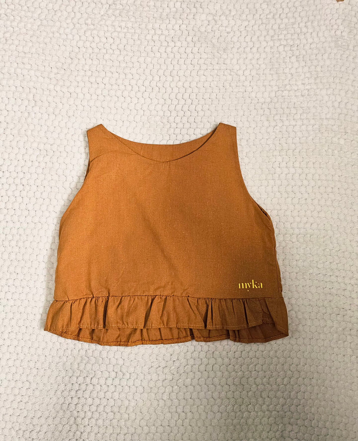 Linen crop top