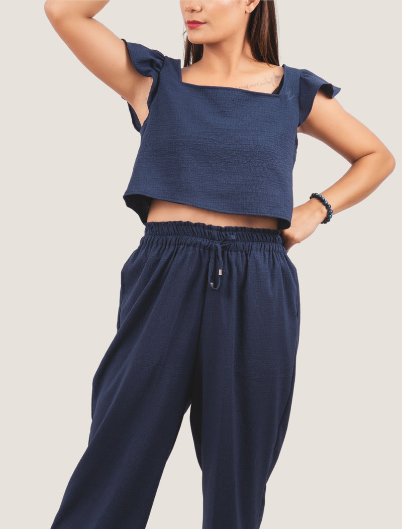 Completo loungewear Sophia blu scuro