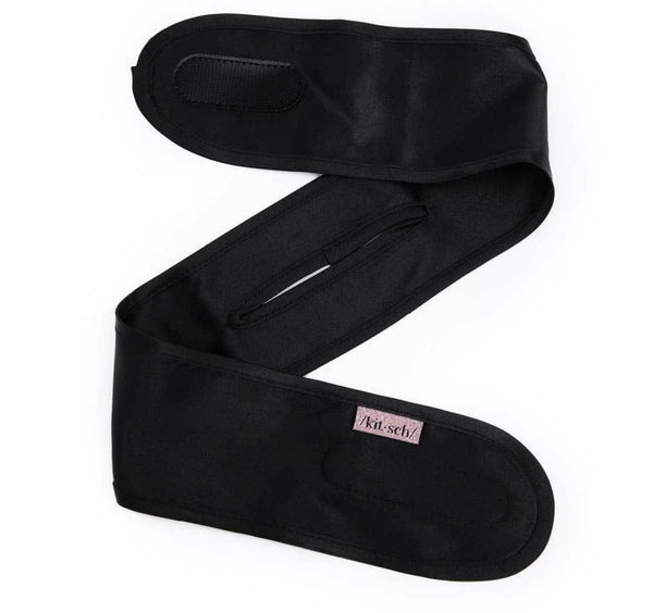 Satin Sleep Headband Black